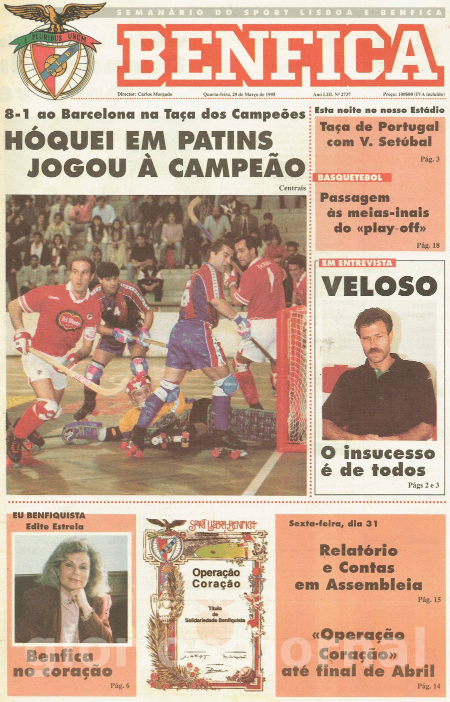 jornal o benfica 2737 1995-03-29